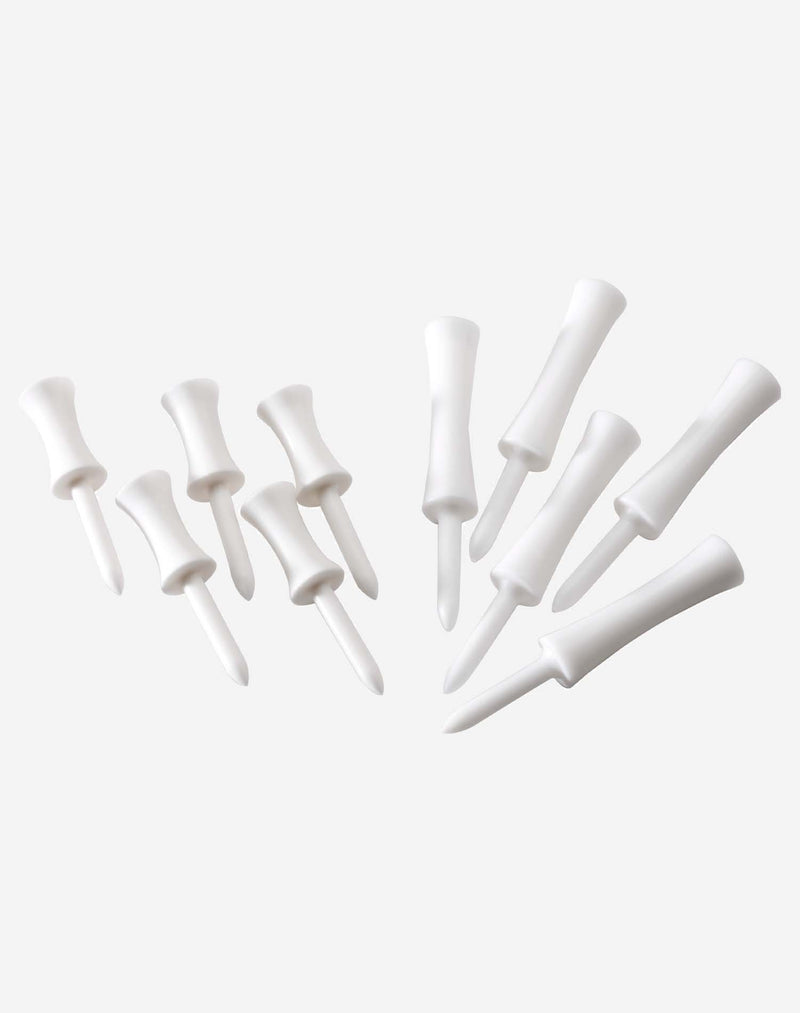 Step-Tees aus Plastik weiß