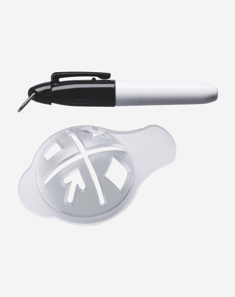 Ball Liner mit Stift und Schablone